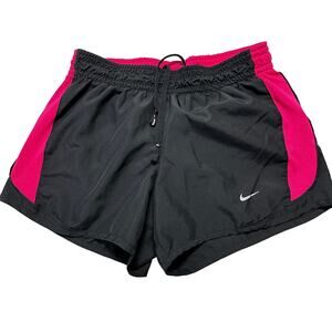 Nike Running Shorts Women XS Black Pink Lined Athleisure Dri Fit Activewear